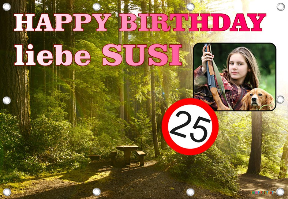 Banner zum Geburtstag - Natur, Jäger