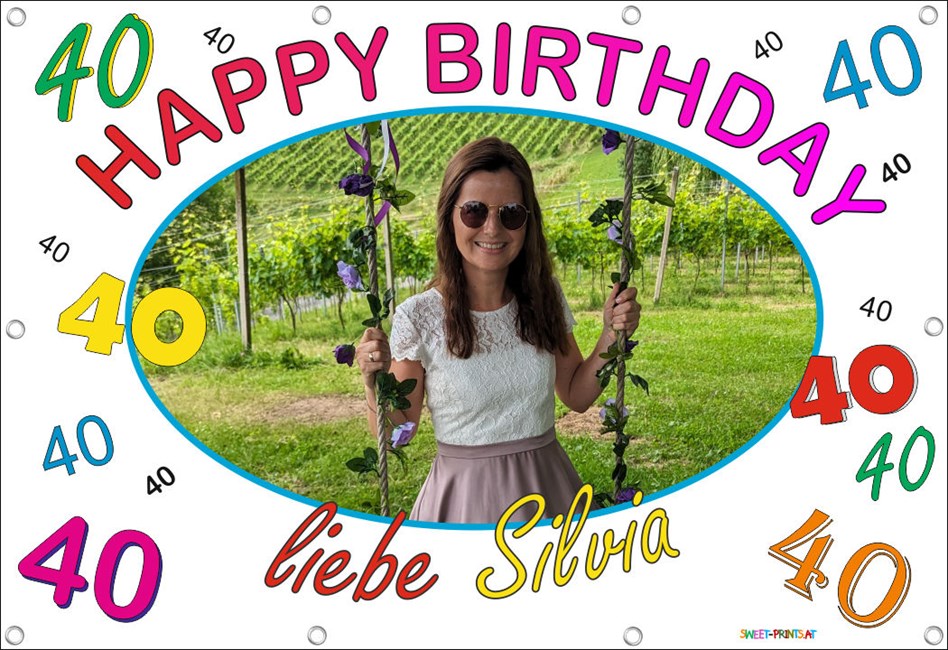 Banner Geburtstag mit Foto