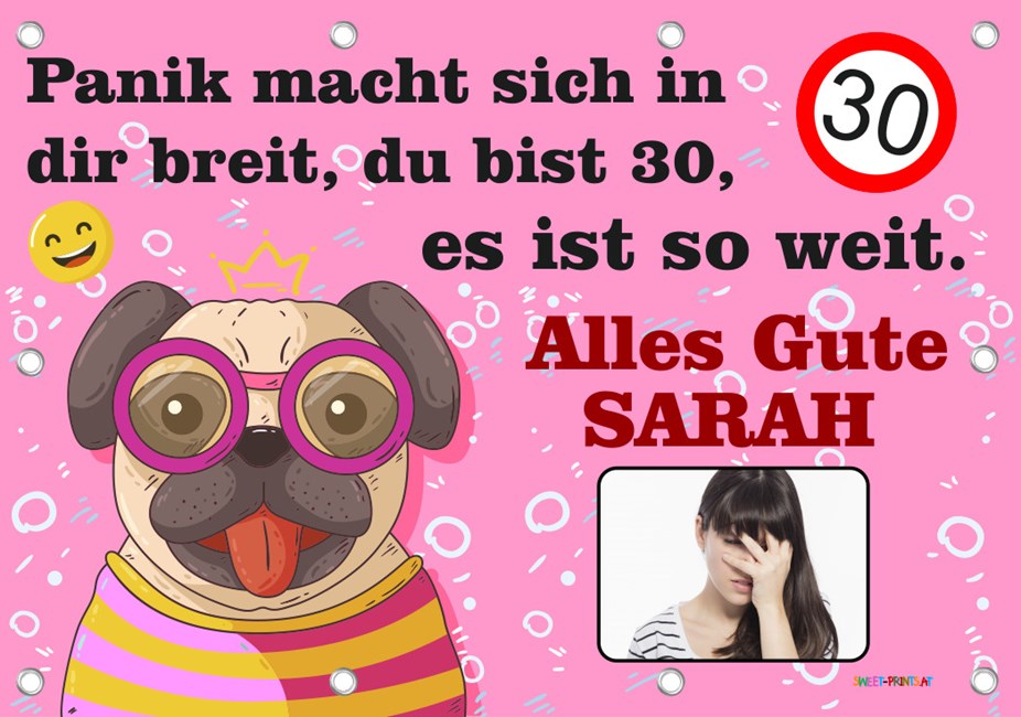 XXL Geburtstags-Banner zum runden oder halbrunden Geburtstag 