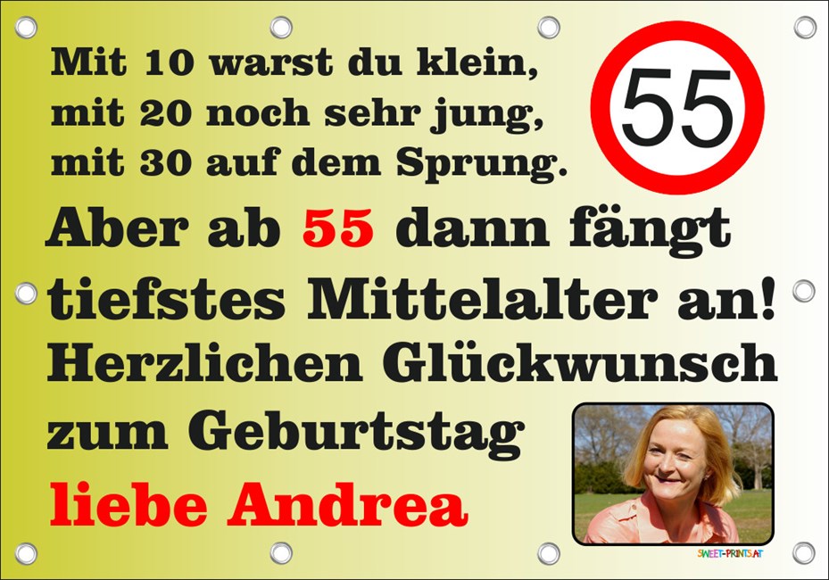 XXL Geburtstags-Banner zum runden oder halbrunden Geburtstag 