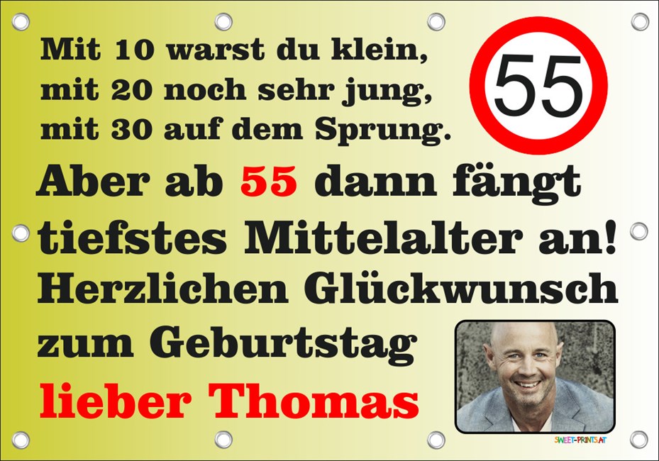 XXL Geburtstags-Banner zum runden oder halbrunden Geburtstag 