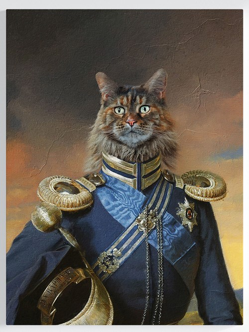 Royales Portrait - Offizier Stil