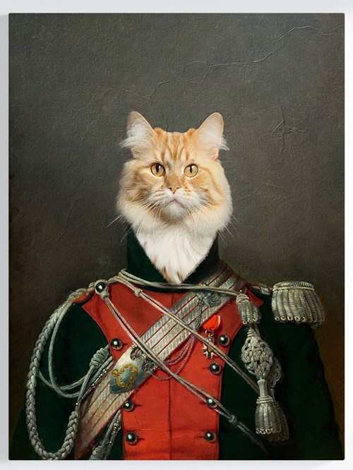 Royales Portrait - Offizier Stil