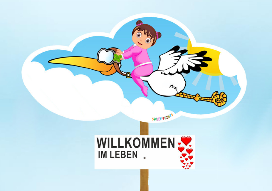 Babystorch Mädchen süß rosa herzig