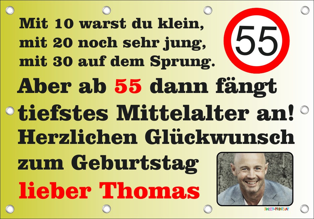 XXL Geburtstags-Banner zum runden oder halbrunden Geburtstag 