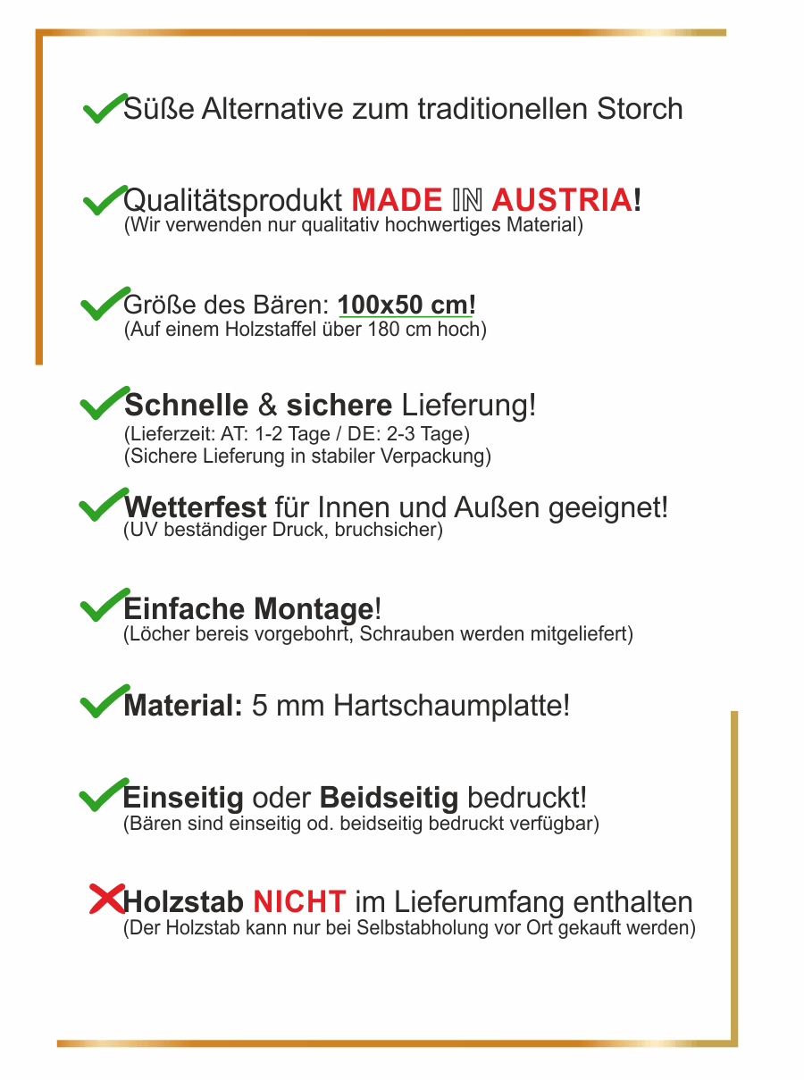Infos zu unseren Baby-Storch-Bären: