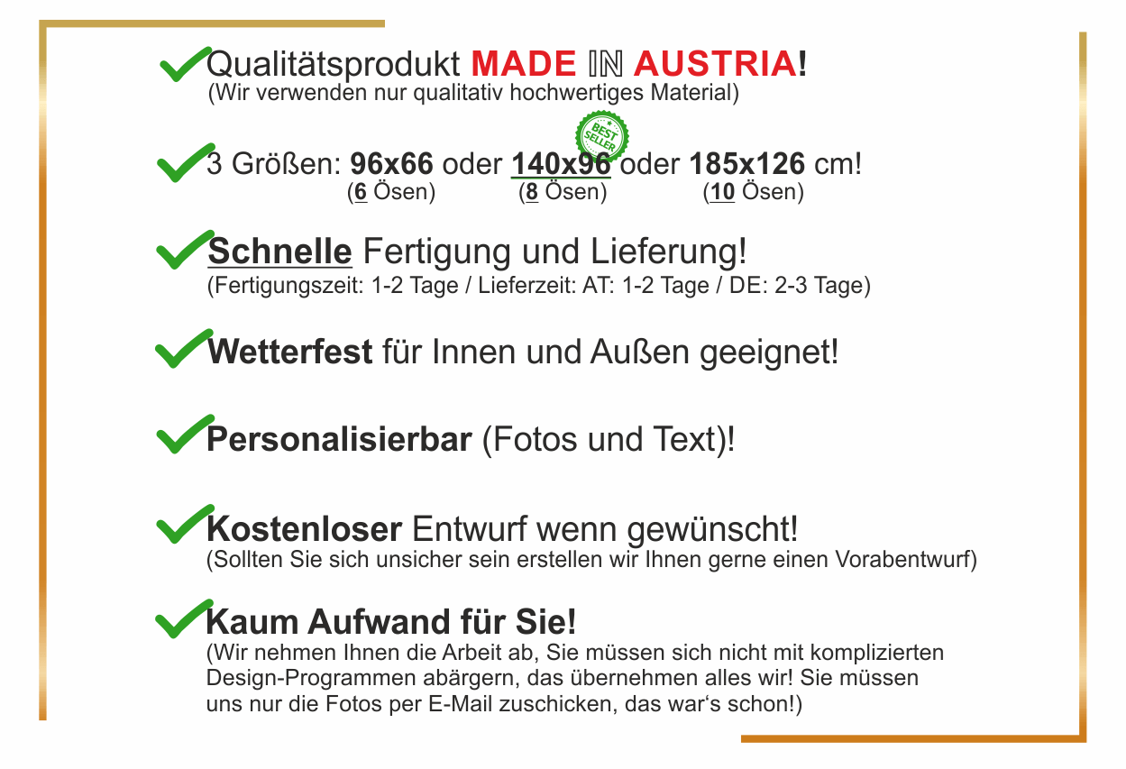 Infos zu unseren Foto-Geburtstagsbannern: