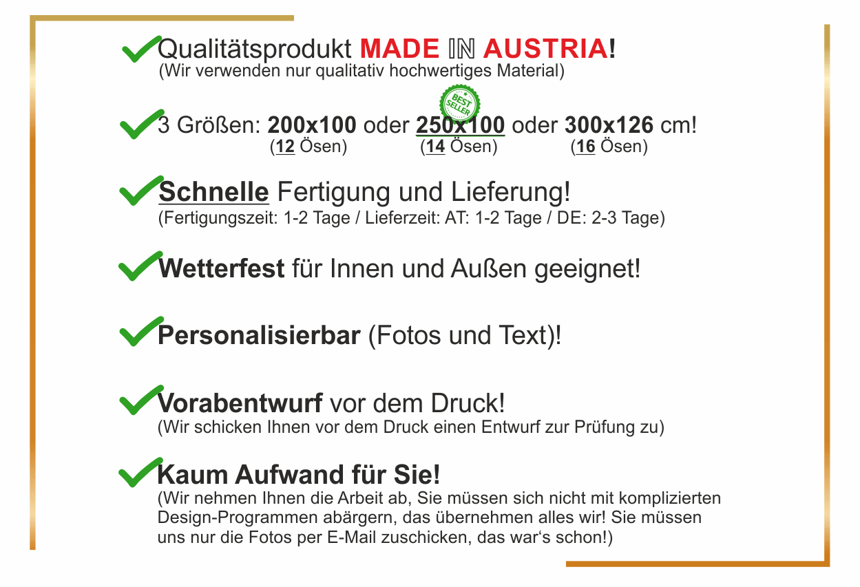 Infos zu unser individuellen Foto-Banner-Collage: