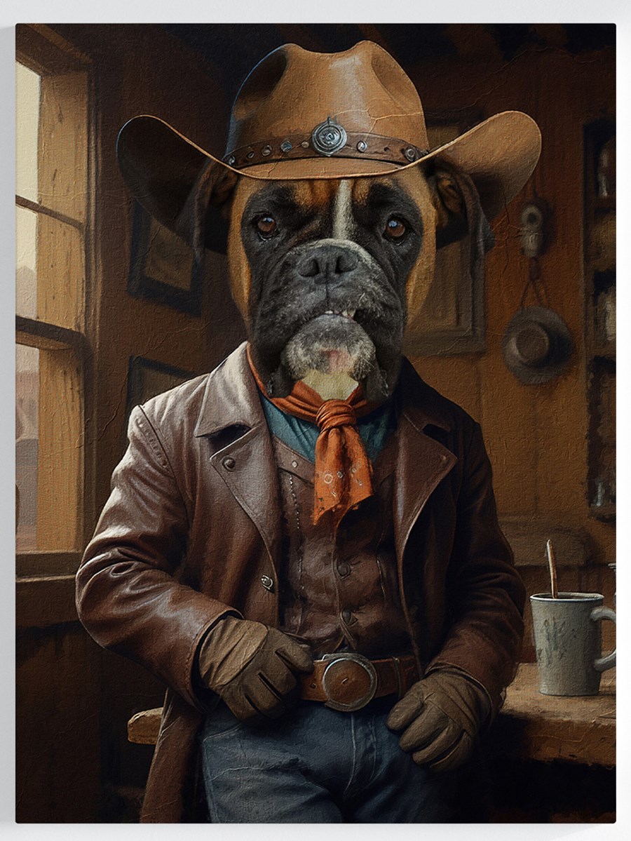 Royales Portrait - Cowboy Stil