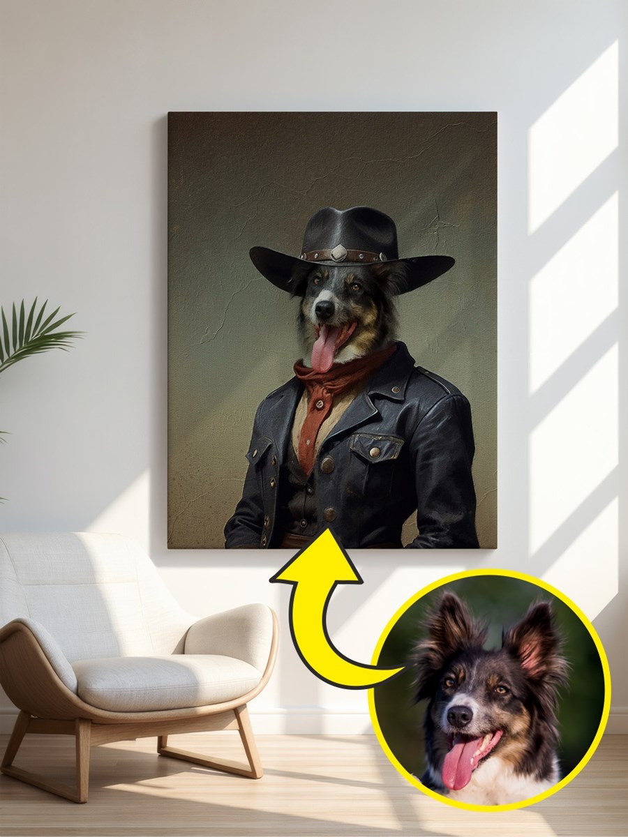 Royales Porträt - Wildwest Style