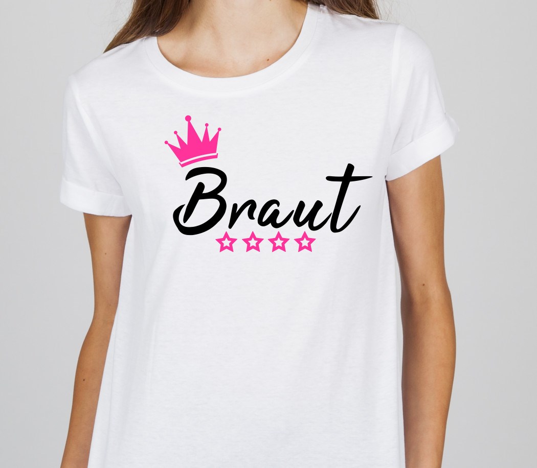 Polter T-Shirt für Braut Polterabend: 