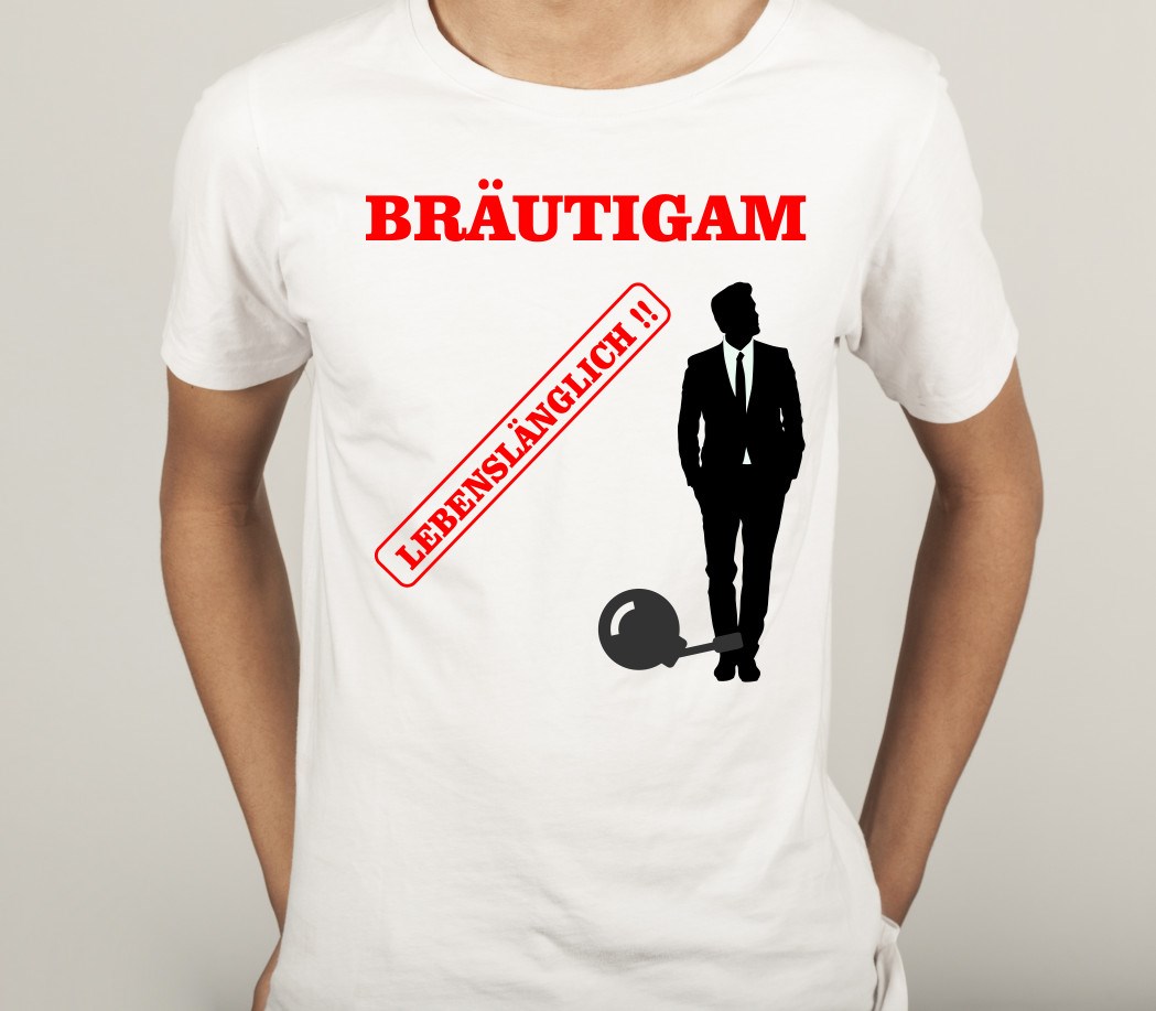 Polterabend T-Shirt für Bräutigam: Lebenslänglich