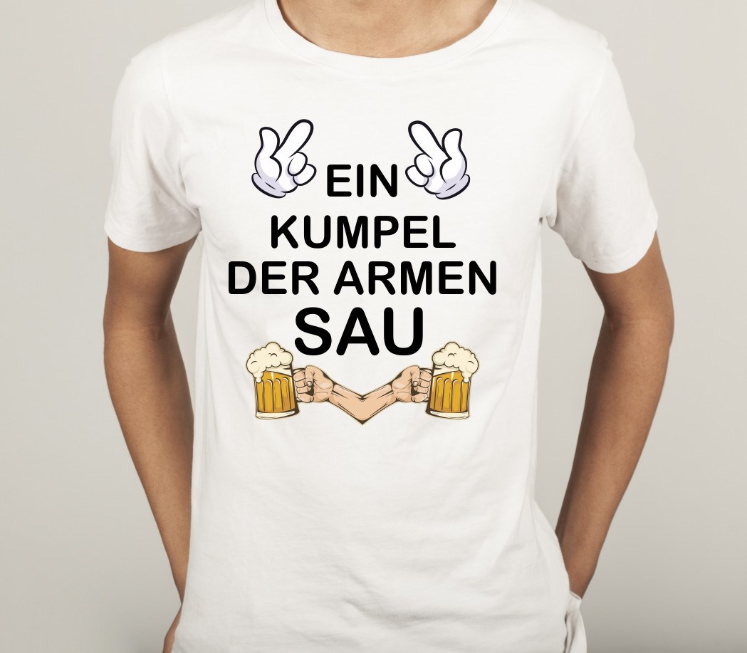 T-Shirt Polterabend fürs TEAM: Ein Kumpel der armen SAU
