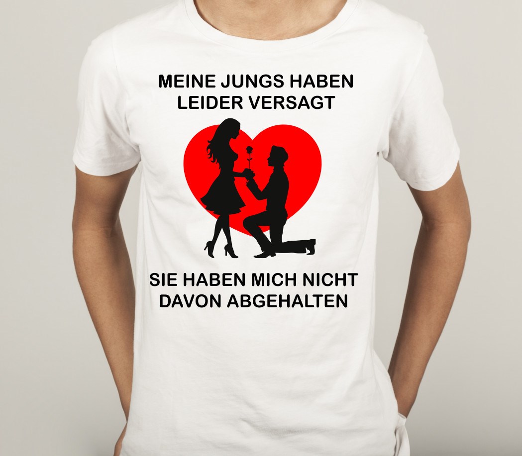 Polter T-Shirt für Bräutigam: Meine Jungs haben versagt. Sie haben mich nicht davon abgehalten