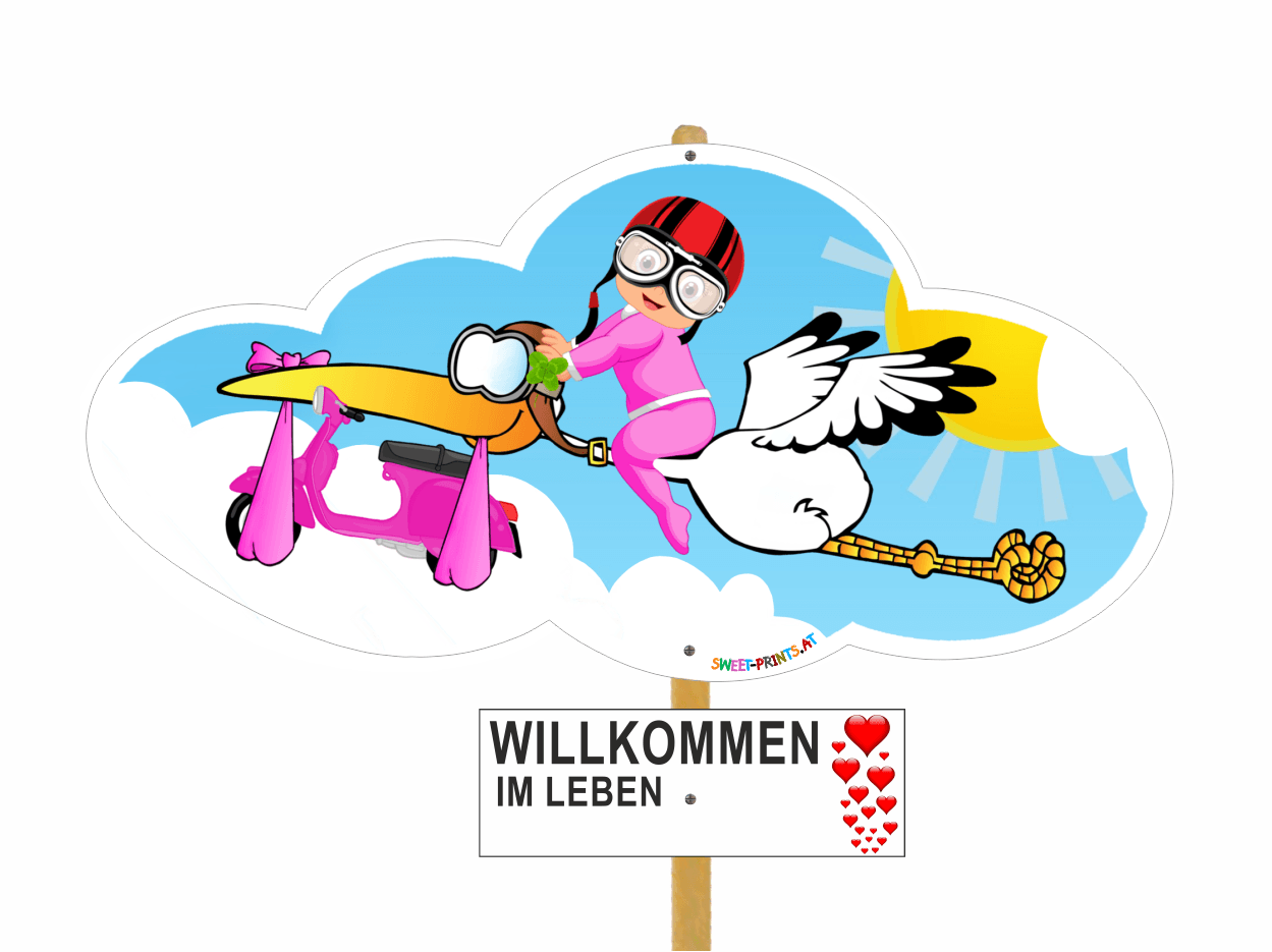 Vespa Babystorch Mädchen rosa